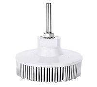 Cepillo De Pulido De Cerdas 3 Pulgadas, Disco De Cerdas para Esmerilado Y Desbarbado, Cepillo Abrasivo De Goma para Metales Finos, Muela Abrasiva Profesional - Blanco