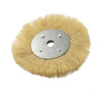 Cepillo de pulido plano suave con alambre de cobre para amoladora, disponible en varios tamaños para un uso eficaz (250 mm x 32 mm)