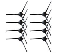 Cepillo de repuesto para aspiradora robot lateral, paquete de 8 para LG R580HK para Eureka Lvac Voice Nuo, garantiza una limpieza profunda en las esquinas