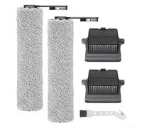 Cepillo de rodillo de filtro de repuesto para Tineco para iFloor 5 Breeze Partes de repuesto, 2 rodillos de cepillo+2 filtros+1 cepillo de limpieza