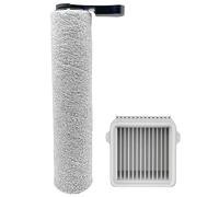 Cepillo de rodillo para aspiradora con filtro HEPA, compatible con Proscenic F10, pieza de repuesto para aspiradora portátil (1 cepillo de rodillo y 1 filtro)