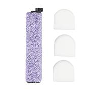 Cepillo de rodillo y filtro de espuma para aspiradora WD101 WD201 HydroVac XL 3 en 1, kit de limpieza de repuesto para suelos duros sellados, cerdas de microfibra de plástico compatibles con baldosas