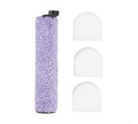 Cepillo de rodillo y filtro de espuma para Shark WD101 WD201 para aspiradora HydroVac XL 3 en 1, diseñado para limpiar suelos duros, incluyendo madera y mármol