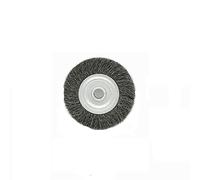 Cepillo de rueda de alambre de acero, 100 x 13 mm, cepillo de alambre redondo giratorio para limpiar óxido, pelar y abrasivo