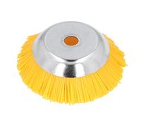 Cepillo de rueda de nailon de 25 mm de alta dureza, cepillo giratorio para malas hierbas, nudo giratorio, alambre de acero, cabezal de disco para patio, jardín