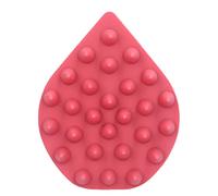 Cepillo de Silicona, Masajeador de Cuero Cabelludo Cómodo y Relajante con Mano de Obra Fina para la Mayoría de las Personas para champú, Masaje y peine. (Rojo)