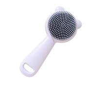 Cepillo de silicona para baño de bebé, diseño de oso, cepillo de baño de silicona para bebés, herramienta de limpieza eficaz para bebés de 0 a 3 años