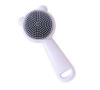 Cepillo de silicona para baño de bebé, diseño de oso, cepillo de baño de silicona para bebés, herramienta de cepillo de agarre simple para bebés de 0 a 3 años