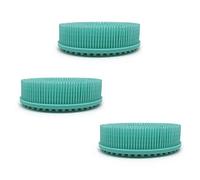 Cepillo de silicona para el cuerpo,cepillo de baño de 2 lados, exfoliante para el cuerpo,para el cepillado en húmedo o seco,para bebés, adultos, viejos,limpiador de cabello y cuerpo 3 unidades verde