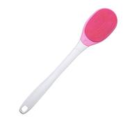 Cepillo de Silicona para El Cuerpo Del Baño Depurador de Espalda Cepillo de Ducha Eléctrico Cepillos Limpiadores Exfoliantes Corporales con Mango Largo para Una Piel Sana Y