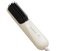 Cepillo De Suavizar El Cabello - Peine Calentador Portátil, Diseño Anti-Quemaduras | Herramienta De Estilo De Calor Rápido, Acabado Suave Y Recto, Cepillo Eléctrico De Aseo, Tecnológico C