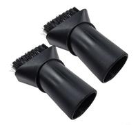 Cepillo de succión ID35 (70 x 45 mm) con articulación giratoria de 90°, compatible con Kärcher, para aspiradoras Bosch en seco y húmedo, repuesto 6.903-862.0 (2 unidades negras)