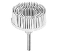 Cepillo de Taladro de Esmeril de Goma, Caucho Roloc, Soporte de Roloc de 3 M, Cepillo de Disco de Taladro Eléctrico de 2 Pulgadas, Cepillo Abrasivo de Goma de Esmeril, Cepillo de (Blanco)