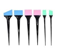 Cepillo de tinte para el cabello, 6 piezas de silicona suave Aplicadores de tinte para el cabello, cepillos de color para la herramienta de bricolaje