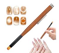 Cepillo de uñas acrílico: cepillo de uñas ovalado para escultura acrílica, herramienta de aplicación de gel | Cepillo de salón de uñas profesional, Detalledor, Cepillo de constructor de puntas francés
