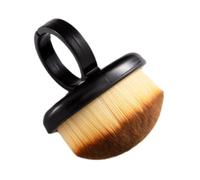 Cepillo de uñas con forma de anillo, herramienta para quitar el polvo, anillos de manicura, limpieza