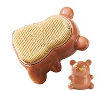 Cepillo de uñas de oso - Cepillos de limpieza para fregar | Adorable oso cerdas rígidas | Cepillo de limpieza de uñas creativo fácil de agarrar cerdas suaves para niños y mujeres