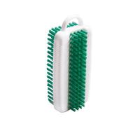 Cepillo de uñas doble, PBT verde, diámetro de 0,35 mm, medio/duro