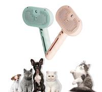 Cepillo de vapor 3 en 1 para gatos, cepillos de vapor de acero inoxidable ABS para perros, cepillos silenciosos de 36 dB con aerosol, con un tanque de agua integrado de 35 ml para mascotas, todo tipo