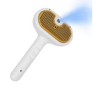 Cepillo de vapor Cat - 7,87x4,53x3,15 Peine de cuidado recargable USB, removedor electrónico de pelo de animales PP, herramienta de expulsión autolimpiante, diseño ergonómico | Cepillo de vapor