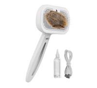 Cepillo de vapor de gato - peine de aseo calentado, herramienta para la tenencia de mascotas | Depósito de agua integrado y boquilla, ideal para limpieza profunda de pelo, higiene