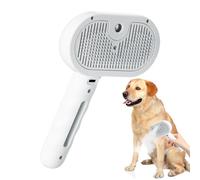 Cepillo de vapor de gato - peine de aseo recargable USB, herramienta de vapor de pulverización para mascotas | Desbordamiento de cabello interior con tanque de 35 ml, donación de