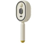 Cepillo de vapor eléctrico, cepillo de vapor para cabello, herramienta de cabello inalámbrica portátil, cepillos y alisadores de pelo mejorados para alisar, peinar (Beige)