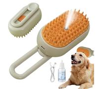 Cepillo de vapor para, cepillo de vapor para, cepillo de masaje para perros y, cepillo de masaje de vapor para, herramienta suave para eliminar el pelo largo y corto