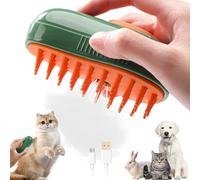 Cepillo de Vapor para Gatos,Cepillo de Vapor 3 en 1 para Gatos,Cepillo Gatos Quitapelo,Vepillo de Vapor Autolimpiable,Cepillo Vapor Gato,para Cachorros de Gatos Cortos,Medianos y Largos (C)
