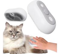 Cepillo de vapor para gatos Cepillo para gatos de interior, cepillo de vapor para gatos para mudar el pelos Cepillo de vapor 2024 nuevo para mascotas con espray para pelos largo y corto