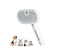 Cepillo de vapor para gatos con vapor, cepillo de vapor para gatos, cepillo de vapor para inodoro, sin dolor, cepillo antipelos para gatos con nebulización nano, elimina el 95% de los pelos muertos