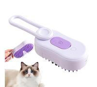 Cepillo De Vapor Para Gatos - Herramienta De Aseo Para Mascotas 3 En 1, Peine Recargable Lleno De Pérdida De | Removedor De Cabello Delicado Masaje, Slicker