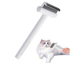 Cepillo De Vapor Para Gatos - Palabra De Mascotas | Bruger Toma Cabello Animal | Instrumento Seguro De Acero Inoxidable, Masaje Cómodo Para Cuidado Doméstico Y Baño De Animales