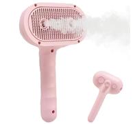 Cepillo de vapor para gatos - Peine recargable para mascotas, herramienta de aseo anti , accesorio de spray para pulverización, dispositivo de cuidado del cabello cómodo, limpiador