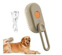 Cepillo de vapor para gatos - Peluquería para mascotas multifunción, cepillo de limpieza Sellf masaje | Pedal de depilación 3 -IN - 1 con spray de vapor, dispositivo de aseo