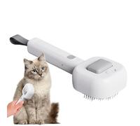 Cepillo de vapor para mascotas - Cepillo de aseo con pulverizador de agua | Herramienta recargable para eliminar la niebla, peine eficaz para eliminar el, cabezal de masaje antiestático para des