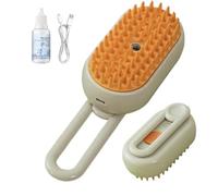 Cepillo de vapor para mascotas - Cepillo de masaje de vapor para gatos, dispositivo de aseo suave y duradero | Cepillo de limpieza de piel, cepillo de vapor fácil de transportar para