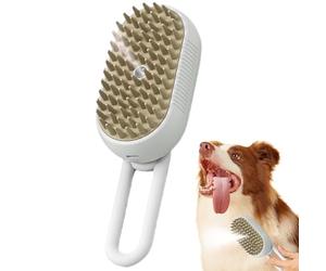 Cepillo de Vapor para Mascotas - Peine Autolimpiante Para Aseo De Caballos - Peine Quitapelusas para Cachorros - para Dueños de Perros, Padres de Mascotas, Peluqueros, Hogar, Apartamento, Tiempo de