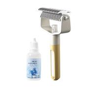 Cepillo de vapor para perros - 17 x 9,3 cm, peine rociador de doble cara para depilación de pelo de animales, herramienta de neblina de aseo para gatos, adecuado para cachorros pequeños, medianos y