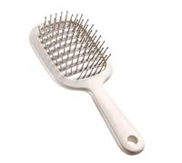 Cepillo de ventilación para secado con soplado, cepillos de paletas ventiladas para mujer, cepillo desenredante de paleta ABS con cerdas con punta de bola para secador de pelo sin esfuerzo, 21,6 x 8,4
