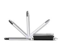 Cepillo de viaje, cepillo para el pelo de viaje, peine plegable para desenredar el cabello con espejo, tamaño de bolsillo, cepillo para el pelo para mujeres y niñas, hogar, exterior, viajes, gimnasio