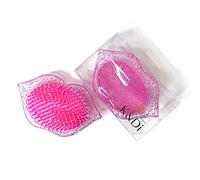 Cepillo de viaje para el cabello, mini peine pequeño con purpurina en forma de labios para todo tipo de cabello, sin dolor, sin mango, cepillo portátil para mujeres y niños, adecuado para accesorios