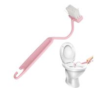 Cepillo De WC Debajo Del Borde - Cepillo Para El Baño, Cortador De Cabras | Herramienta De Limpieza Curva, Accesorio De Baño Higiénico Compacto Para Una Eliminación Efectiva De Residuos Ocultos En Las