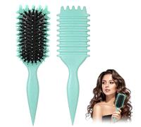 Cepillo Definidor de Rizos Multifuncional, Peine para Pelo Rizado Con Varita - Método Curly para Peinar y Dar Forma el Cabello