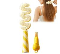 Cepillo Definidor Para Rizos - Masajeador Portátil Con Cerdas Y Mango - Peine De Masaje De Cuero Cabello | Para Uso Diario Viaje Salón Spa Aseo Fiestas Boda Nupcial Vacaciones Festival