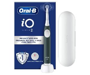 CEPILLO DENTAL ELECTRICO BRAUN IO2 VERDE CON FUNDA DE VIAJE