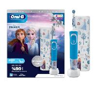 CEPILLO DENTAL ELECTRICO BRAUN VITALITY PRO KIDS FROZEN + FUNDA VIAJE ORAL-B VITALITY PRO KIDS FROZEN + ESTUCH