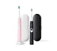 Cepillo dental eléctrico Philips ProtectiveClean 4300 con sensor de presión, 2 unidades, estuche de viaje