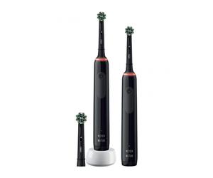 Cepillo dental oral-b pro 3 3900 duo black edition/ pack 2 uds