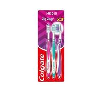 Cepillo Dental Zig Zag Medio Pack 3 Uds